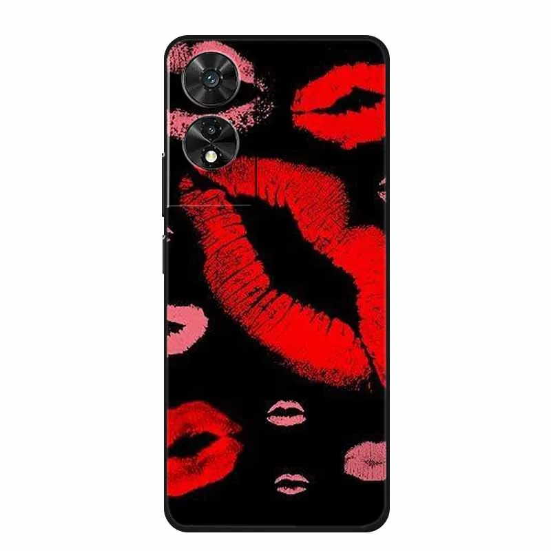 Black Geometric Silicone TPU Phone Case - Soft Back Cover Shield