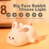 LED Night Light cute Rabbit Animal Cartoon Silicone Lamp Dimmable USB Rechargeable For Children kids bedroom gift Sleeping light 5