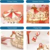 Robotime ROKR Magic Amusement Park Wooden Toys DIY Music Box Moveable 3D Wooden Puzzle for Kids Gifts for Christmas EA 6
