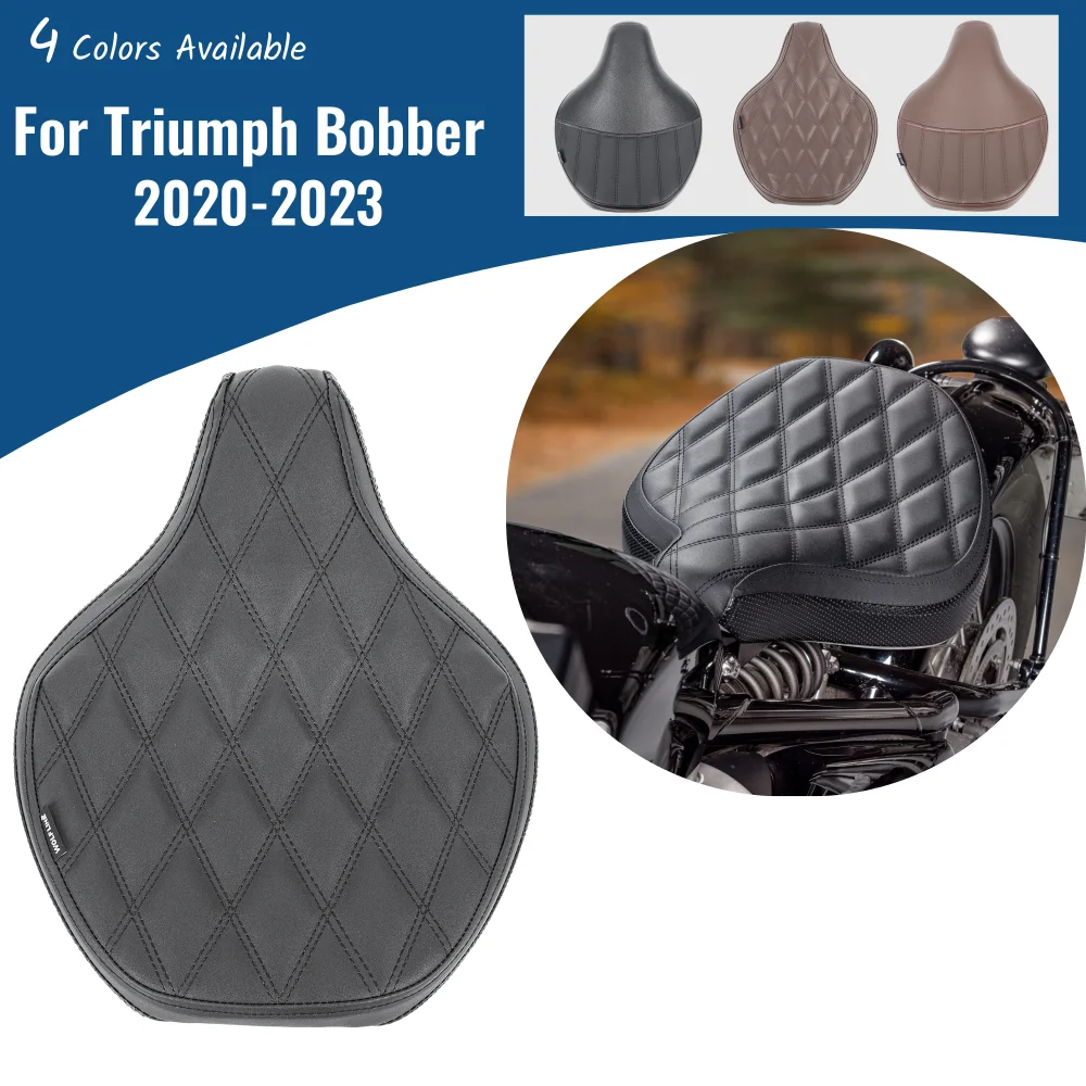 

For Triumph Bonneville Bobber 2017-2023 Front Driver Solo Seat Cowl Cushion Pad Synthetic Leather Motorcycle Accessories