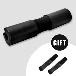 Padded Non-Slip Weightlifting Neck Support for Squats and Strength Training (Black)