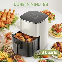 Air Fryer, 6-Quart with Viewing Window, 12-in-1 Functions, Beige 5
