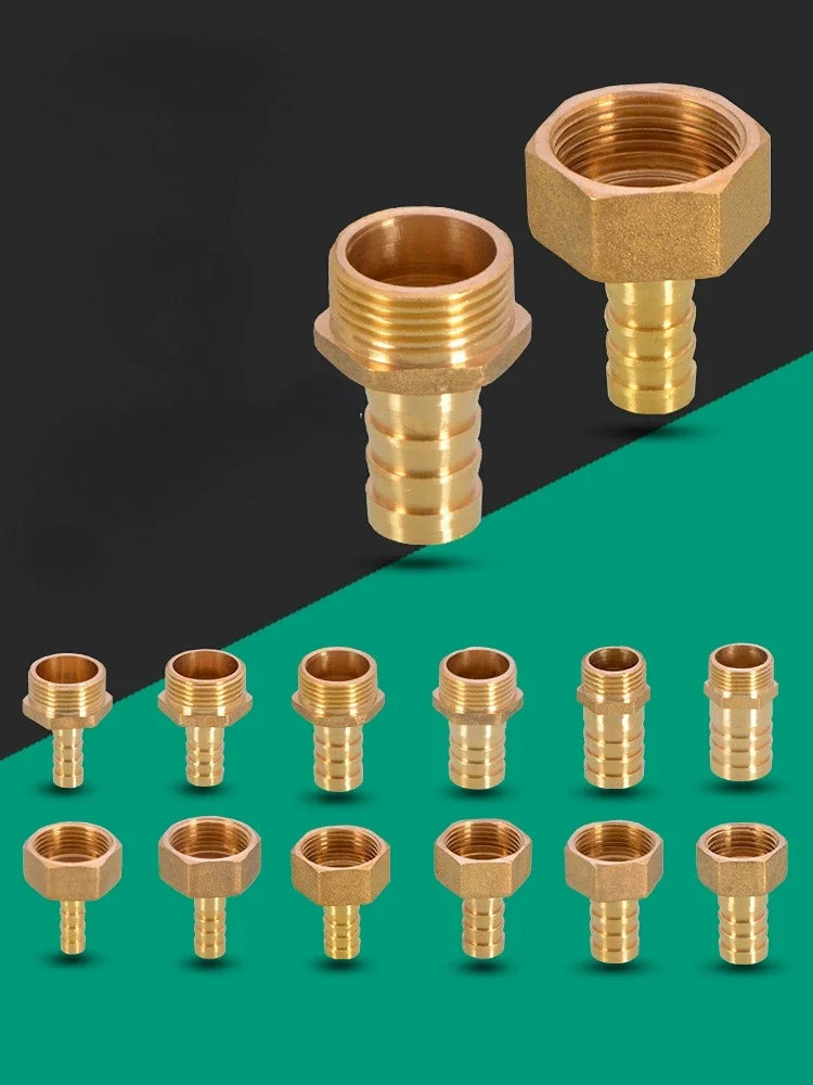 

Copper Pagoda Head Connector 4 Points 6 Points Internal and External Thread Green Head Transform Interface Accessories