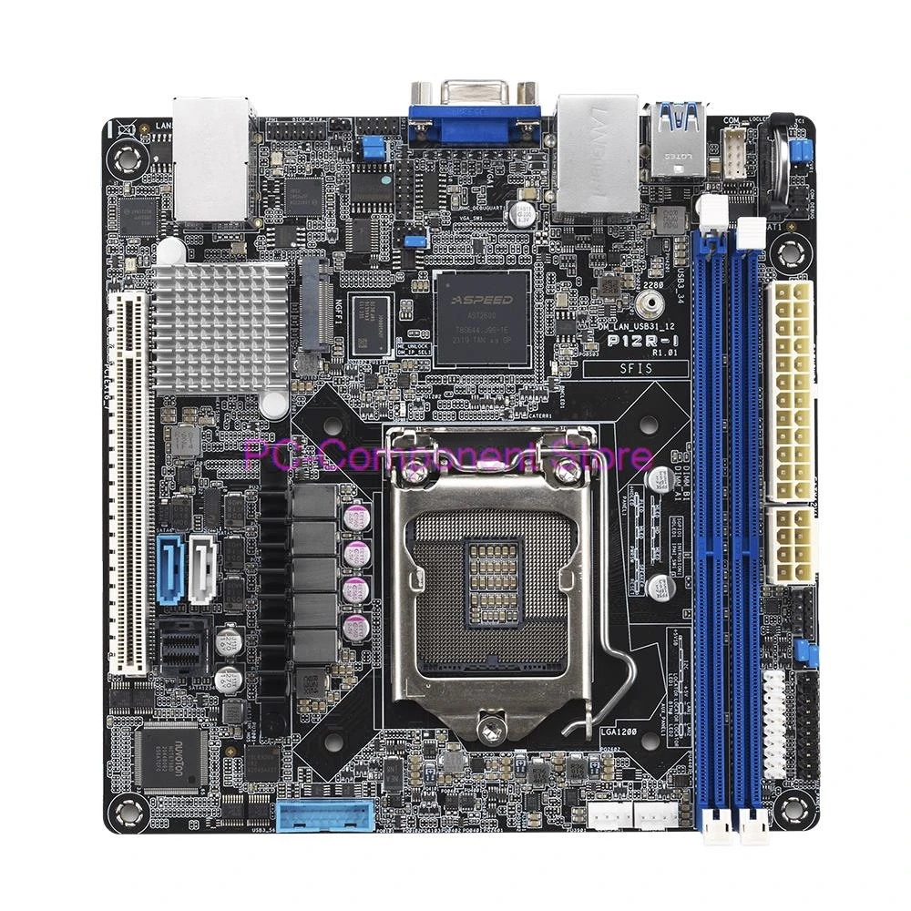 P12R-I For Asus E-2300 LGA 1200 Mini ITX Workstation Motherboard