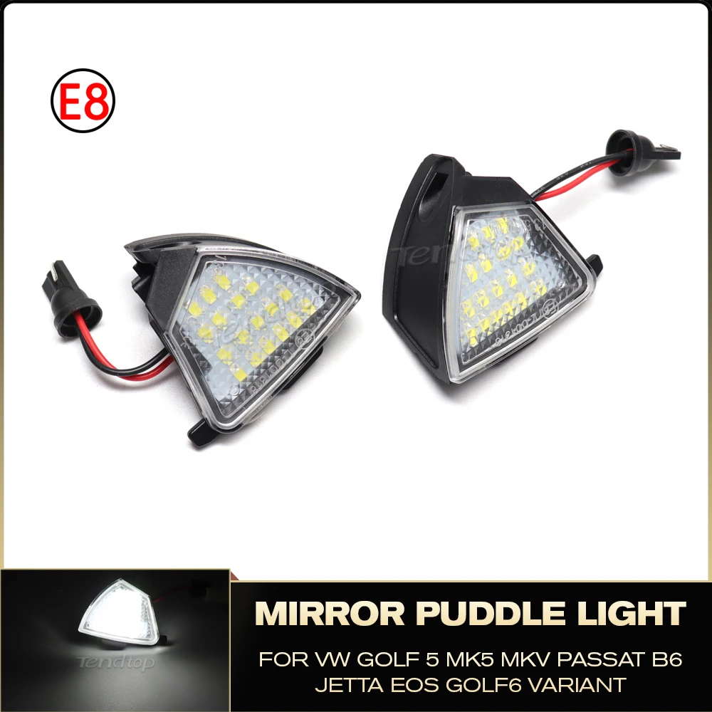 White Canbus Led Under Side Mirror Pozzanghera Light Per Vw Golf 5 Gti Mk5 Mkv Passat B6 Cc Eos Golf 5 6 Variant Sharan Mk2 7N
