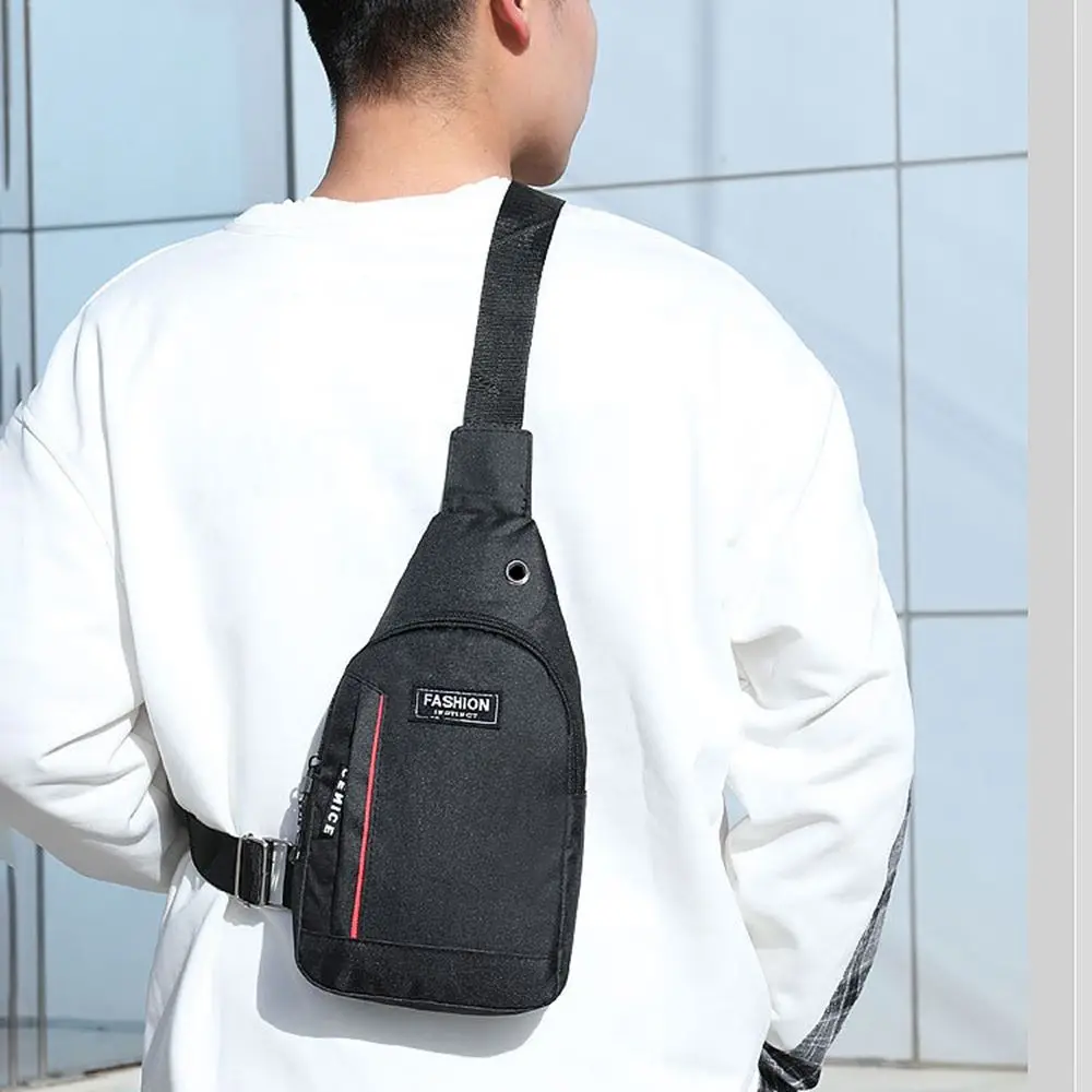 

Durable Casual Shoulder Bag Safety Pocket Small Bag Sport Leisure Crossbody Bag Outdoor Bags Sling Backpack Men's Chest Bag