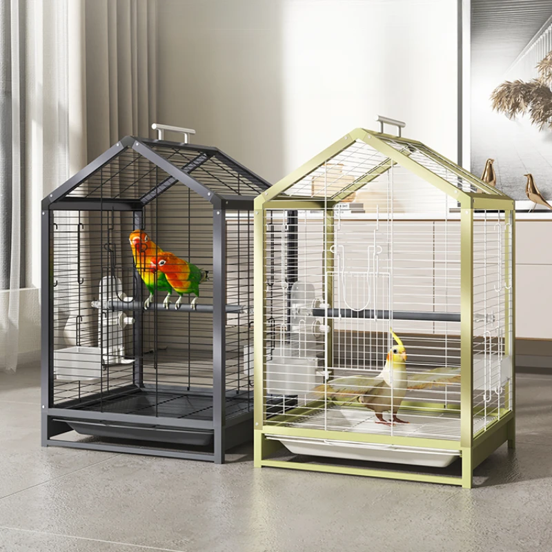 

House Cover Bird Cages Parrot Decoration Backpack Habitat Bird Cages Products Toys Cover Gabbia Pappagallo Bird Supplies RR50BN