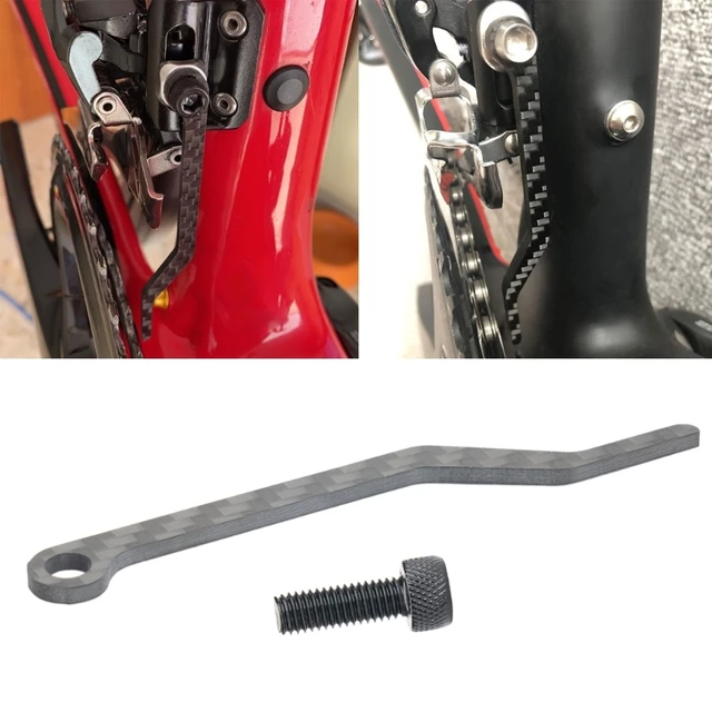 Stabilizzatore Catena In Fibra Di Carbonio Per Bici - Anti-Caduta Catena Leggero E Resistente