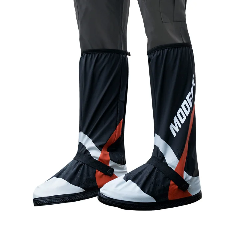 Riding Motorbike Rain Shoe Covers Waterproof Wear Motorbike Tall Rain Shoes Non-slip Foot Cover