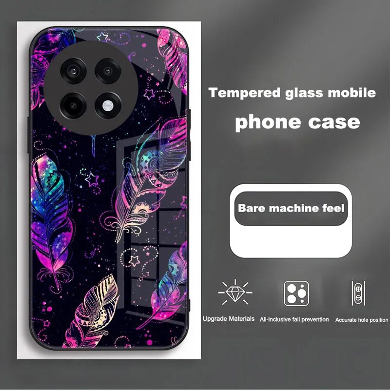 Tempered Glass Shockproof Protective Case with Hard PC Cover