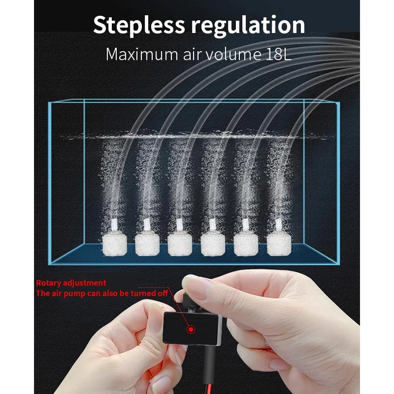 تيار مستمر 12 فولت مضخة هواء صغيرة حوض السمك مضخة حوض السمك المياه الأكسجين محرك بومو قابل للتعديل PWM حجم الصيد حوض للأسماك تربية