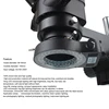 3.5X-90X Continuous Zoom Stereo Trinocular Microscope + 0.5X 2X Auxiliary Objective Lens 48mp 55mp 4K HDMI USB Microscope Camera 5