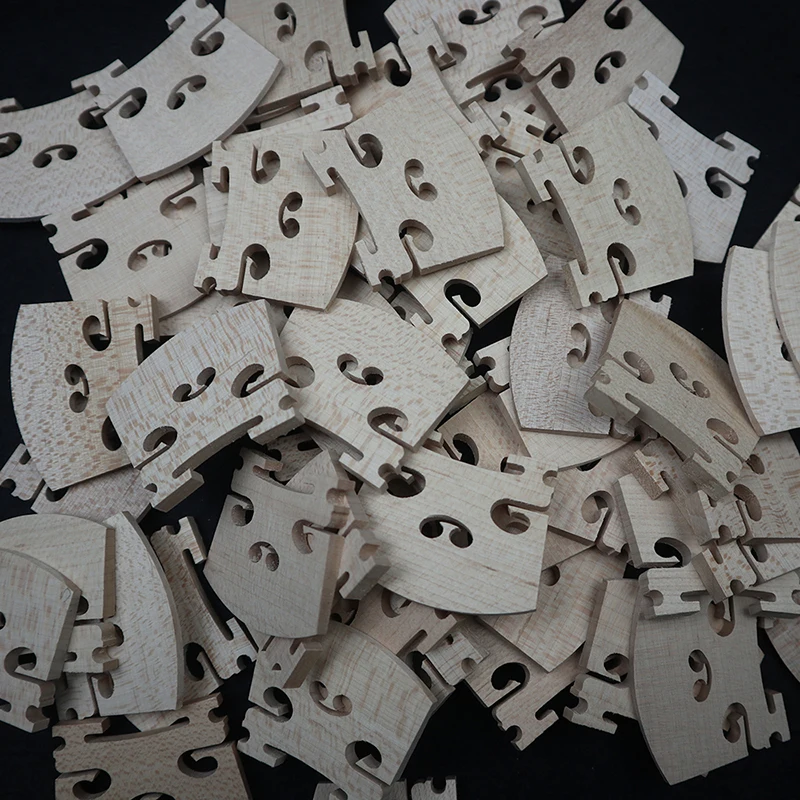 30pcs Maple Wood Viola Bridge 46mm,48mm,Each Size 15pc. Bridge for 15" and 16" Viola