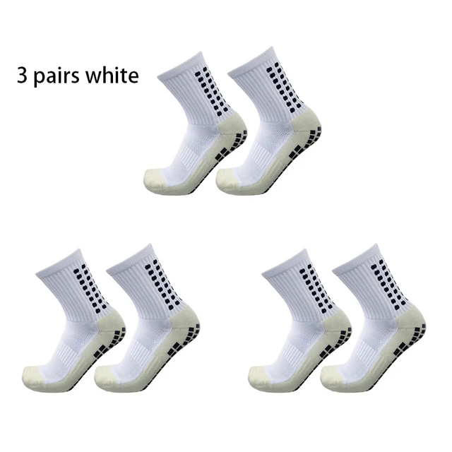 3x Sports Anti Slip Soccer Socks Football Men Calcetas Antideslizantes de  Futbol