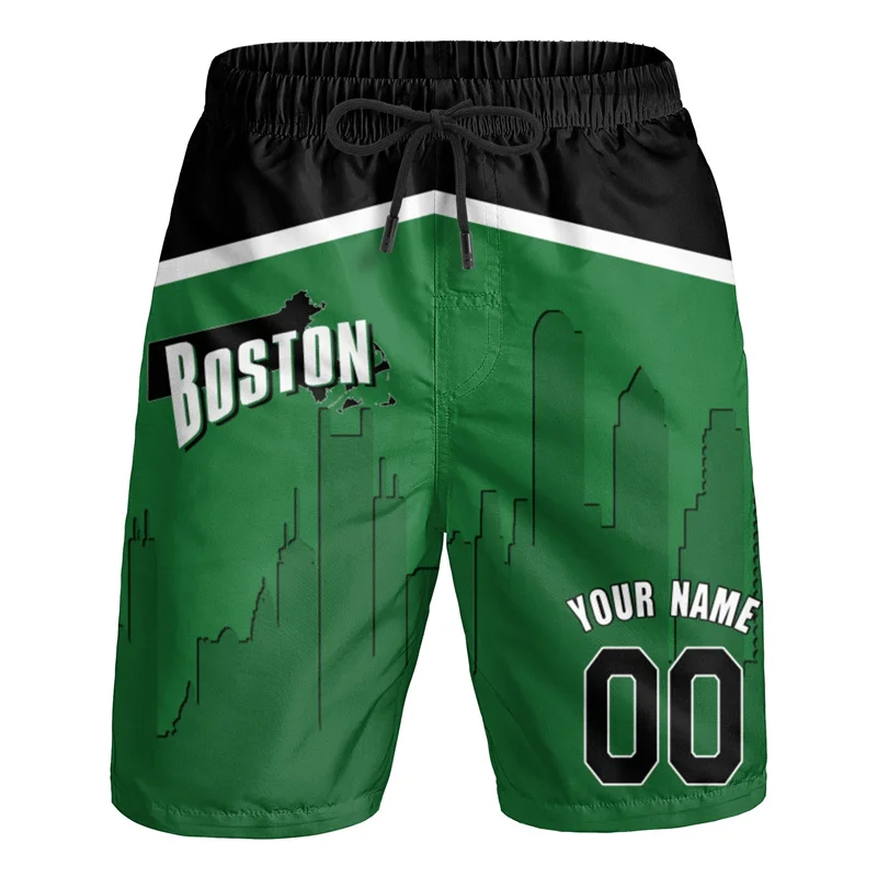 Miami City Graphic Basketball Fans Shorts Gifts Pants 3D Hip Hop y2k Board Shorts Summer Hawaii Swimsuit Cool Surf Swim Trunks 2