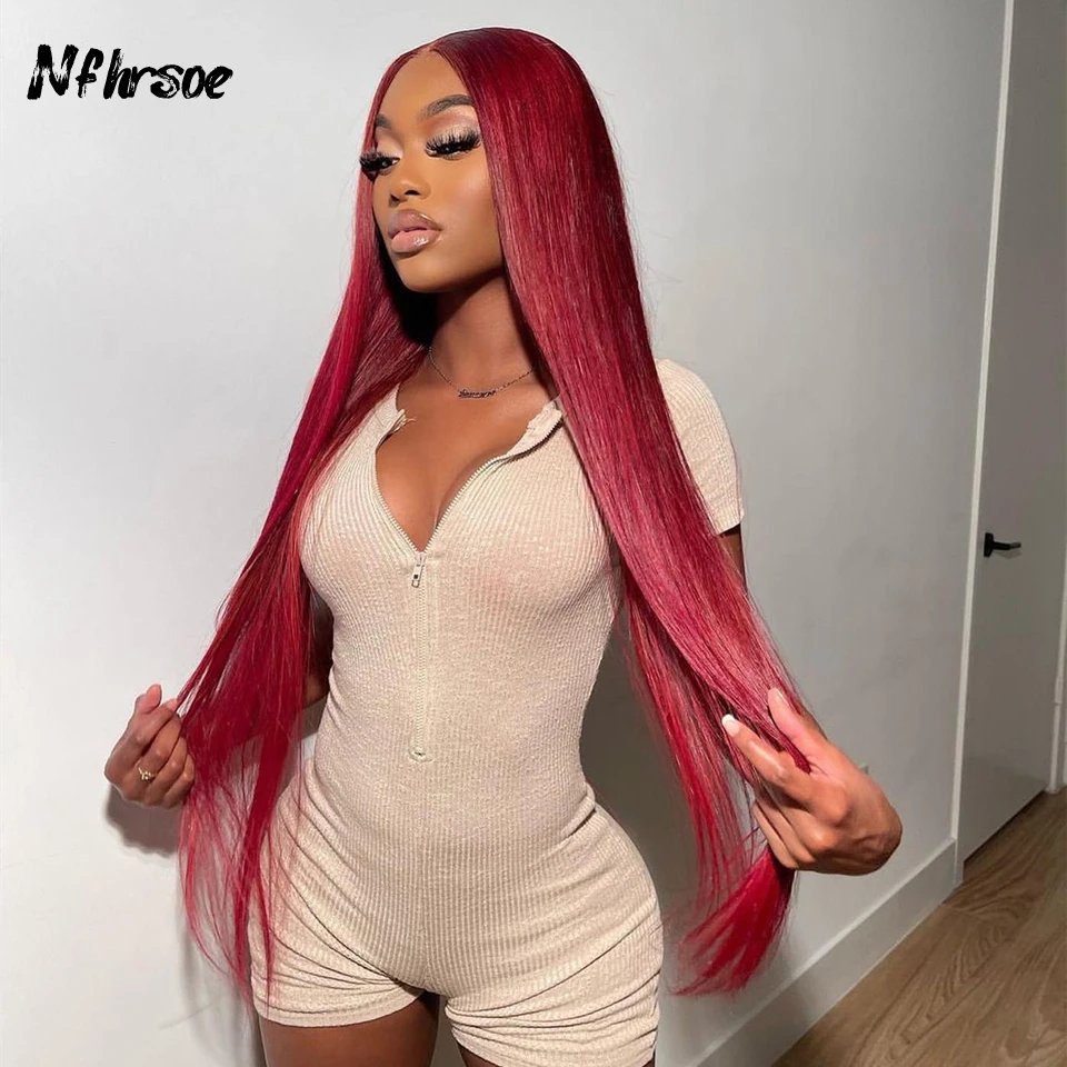 

Highlight Lace Reddish Brown Lace Front Human Hair Wigs HD Transparent Glueless Body Wave Colored Human Hair Lace Frontal Wig