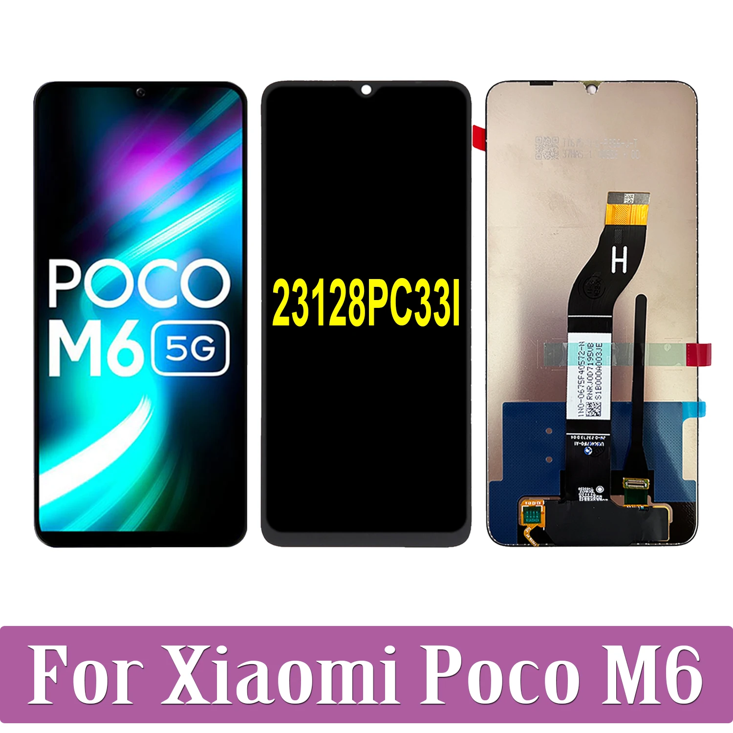

ЖК-дисплей IPS 90 Гц для Xiaomi Poco M6 23128PC33I, сенсорный экран с цифровым преобразователем в сборе