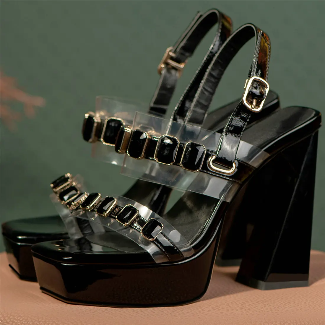 

Сандалии женские из натуральной кожи, босоножки-гладиаторы на высоком каблуке, туфли-лодочки с открытым носком, на платформе, повседневная обувь для вечеринок, лето