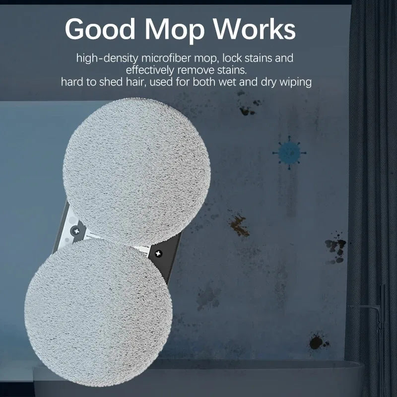Household Window Inserting Robot Automatic Water Spray Cleaning Robot Vacuum Cleaner With Remote Control Electric Window Wiper 5