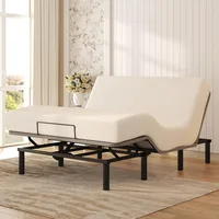 Adjustable Bed Frame Queen Size, Electric Base with Adjustable Bed Legs, Oxford Fabric Bedspread, Remote Control 1