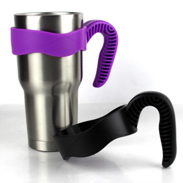 Portable Anti-Slip Tumbler Holder Cup Handle with Double Rings for Yeti  30oz Cups Travel Water Mugs - AliExpress