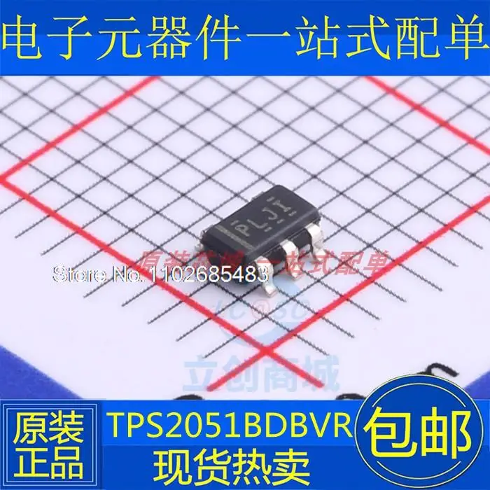 

10PCS/LOT TPS2051BDBVR TPS2051BDBV TPS2051BDBVT PLJI