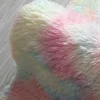 60CM Rainbow Round Fluffy Rugs Carpets Anti-Skid Shaggy Floor Mat For Living Room Home Decoration Bedroom Kid Room 6