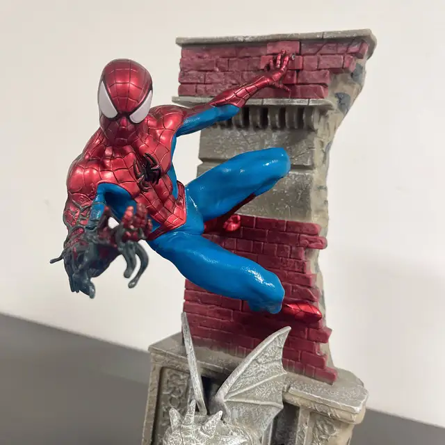 MARVEL Spiderman Wall Action Figure Avengers Statue Gift