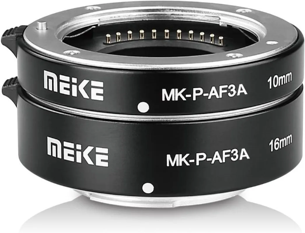 Фото Meike MK-P-AF3A AF макро удлинительная трубка твердый металлический байонет 10 мм + 16 мм для Olympus M4/3 EM10III/EM10II/EM5/EM1/EP5/EPL3/EPL №4