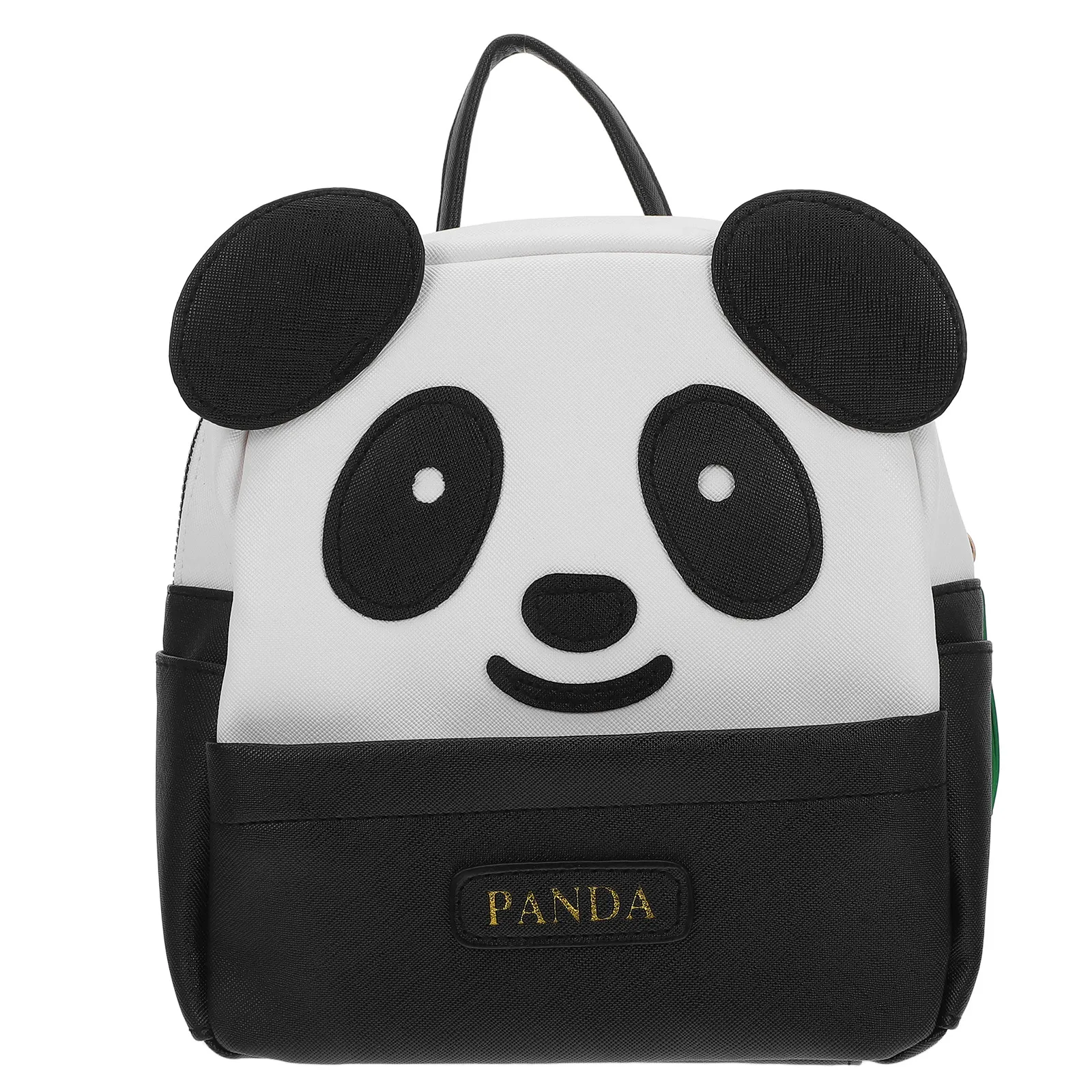 Large Black Cartoon Bag Travel Backpack Adjustable Shoulder Straps Durable Cute Panda Backpack for Boys Girls 1