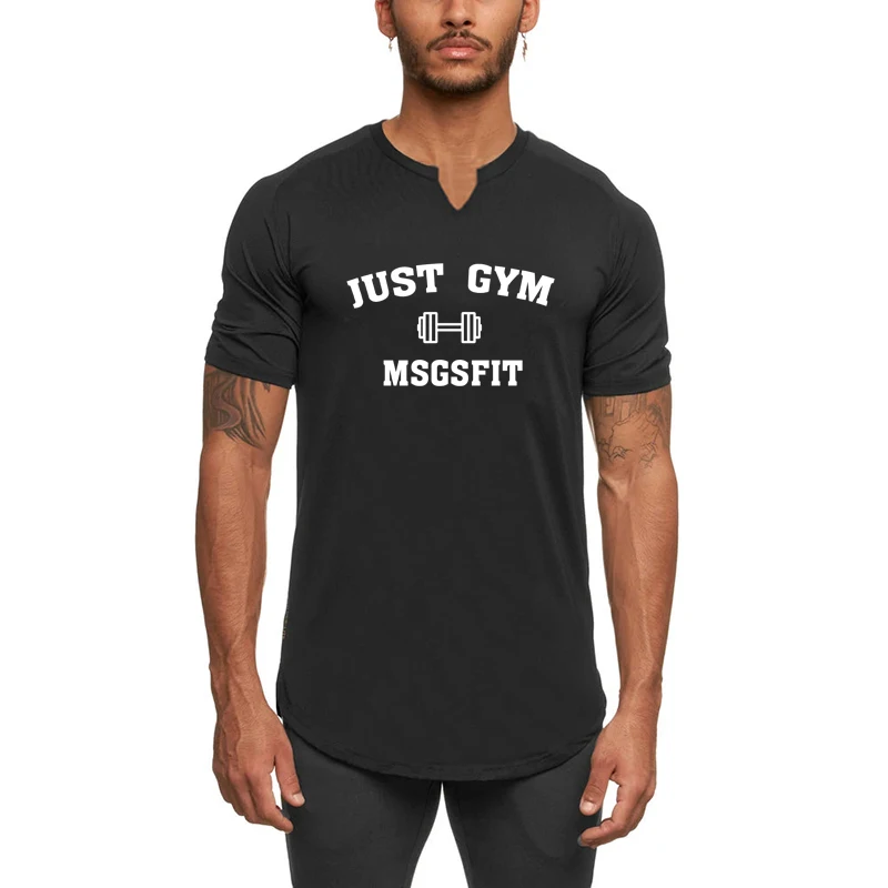 

Men's Fashion Casual Handsome T-shirt Summer Breathable Polyester Fitness Thin Short Sleeves