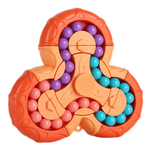 Rotating Bean Cube Stress Relief Toy Fingertip Intelligence Game Toy for Kids Anti-Stress Adults Kids Funny Game Best Gift 4