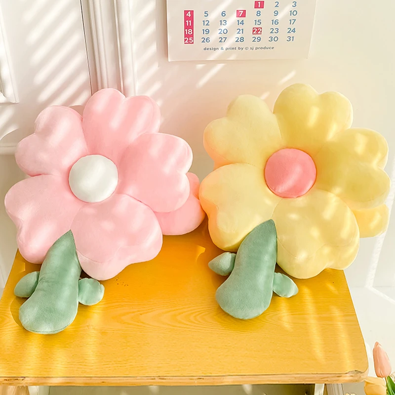 Korean Flower Pillow Office Nap Pillow Students Lie on The Pillow Table Break Pillow for Girls During Lunch Sleep Cute Cushion