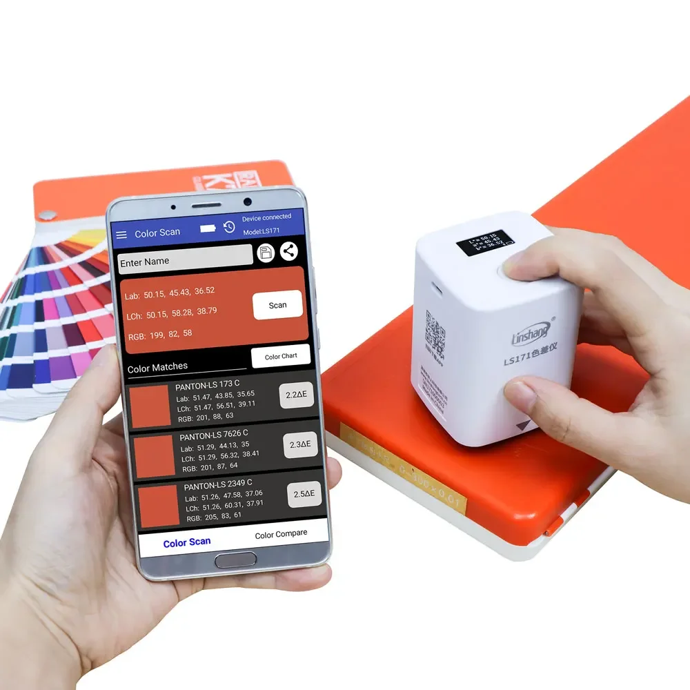 Wholesale Digital Photoelectric Dental Fabric Fiber Textil Copper Paint Photo LS171 Colorimeter With Bluetooth Price 3