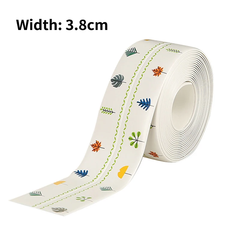 2021 New Bathroom Kitchen Shower Sink Bath Sealing Strip Tape Caulk Strip Self Adhesive Waterproof Wall Sticker Sink Edge Tape 