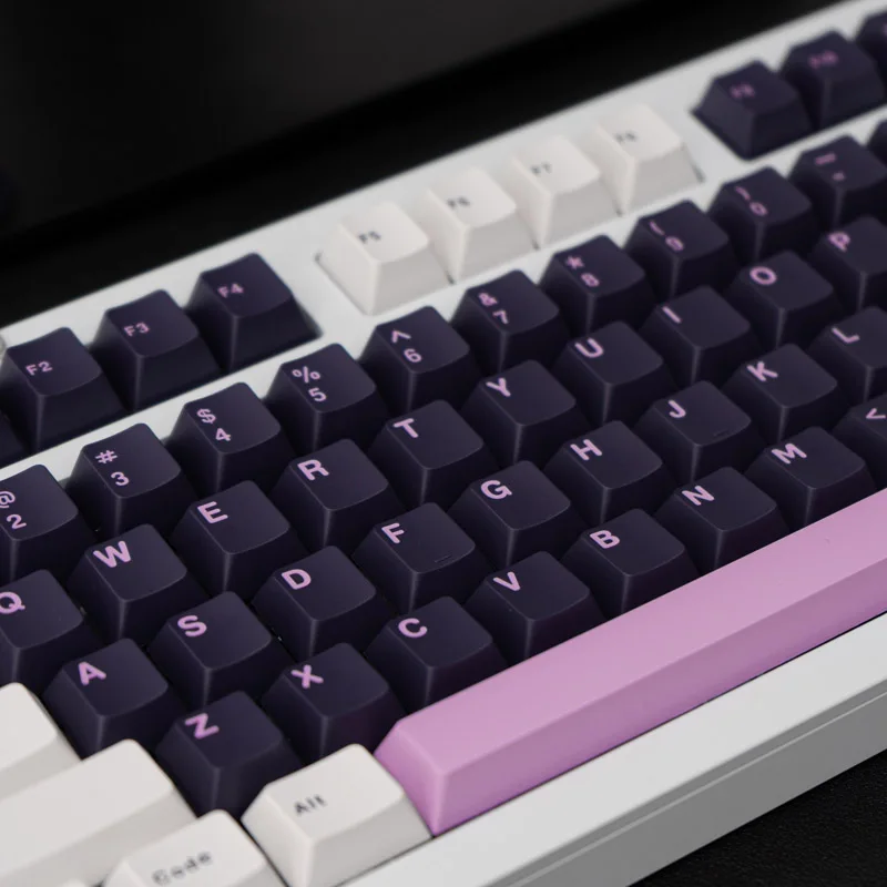 Gmk Ametista Keycap Conjunto para Teclado Mecânico Double Shot Keycaps Perfil Cereja 61 64 68 84 87 96 104 Conjunto Grande 253 Chaves - Imagem 3