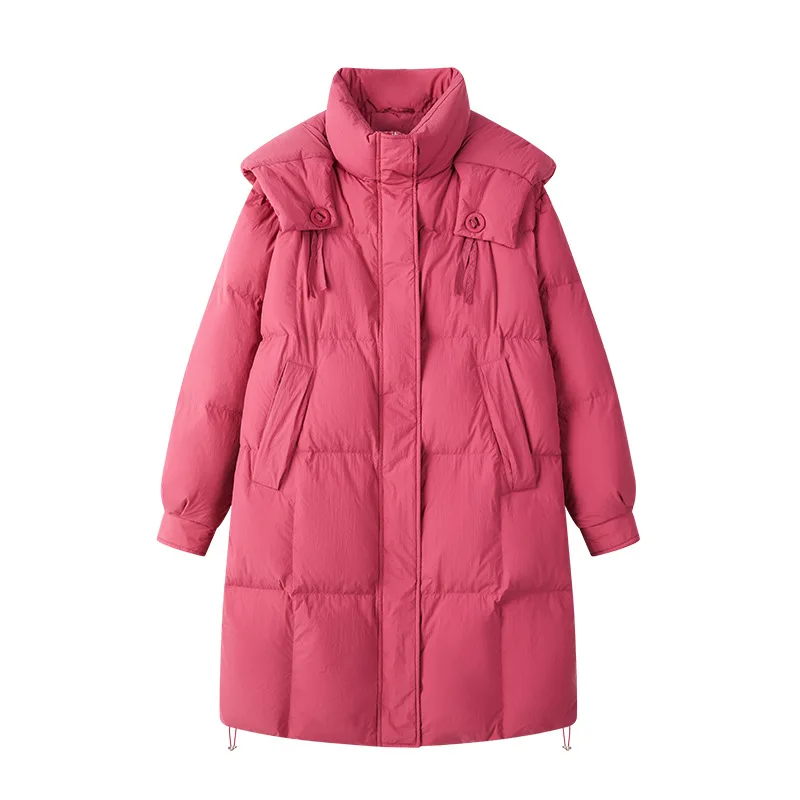 2023 new plus-size down jacket women's plus-size down jacket 90 white duck down