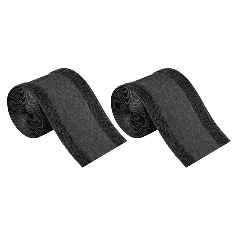 

2X Cable Grip Floor Cable Cover Cords Cable Protector Cable Management Only For Commercial Office Carpet (Black,10 Feet)