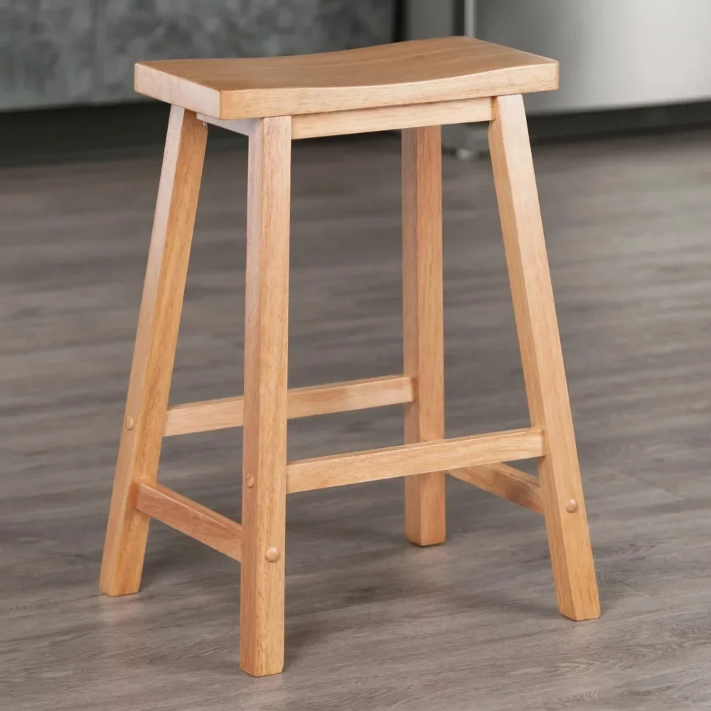 

Wood Satori Saddle Seat Counter Stool, Natural Finish