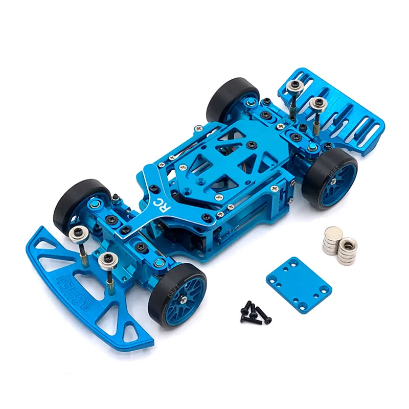 WLtoys Jingshang Mosquito Car 1/28 RC Car Metal Upgraded Frame, RC02 Rear Drive Drift/Racing Modified Model , 4Colors 3