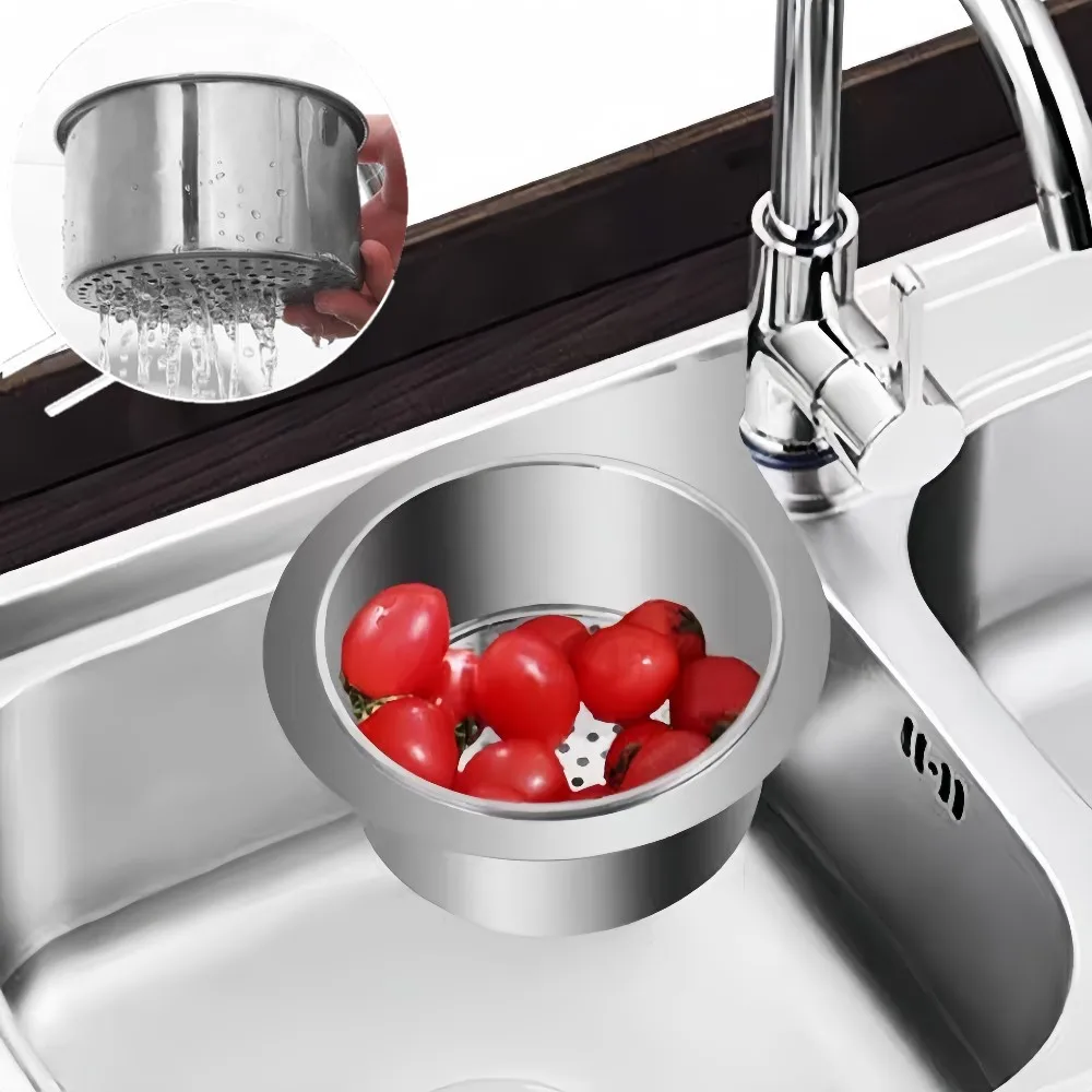 Swan Sink Drain Basket Kitchen Organizer Storage Basket Faucet Holder Strainer Food Garbage Filters Draining Shelf Organization