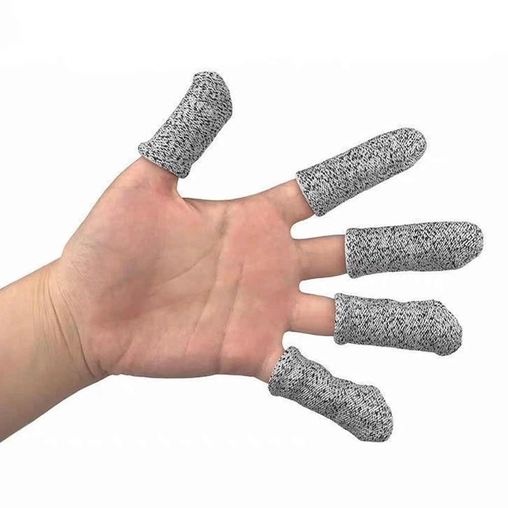 Honoson 20 Pieces Cut Resistant Finger Cots Finger Sleeve Protectors Reusable Fi
