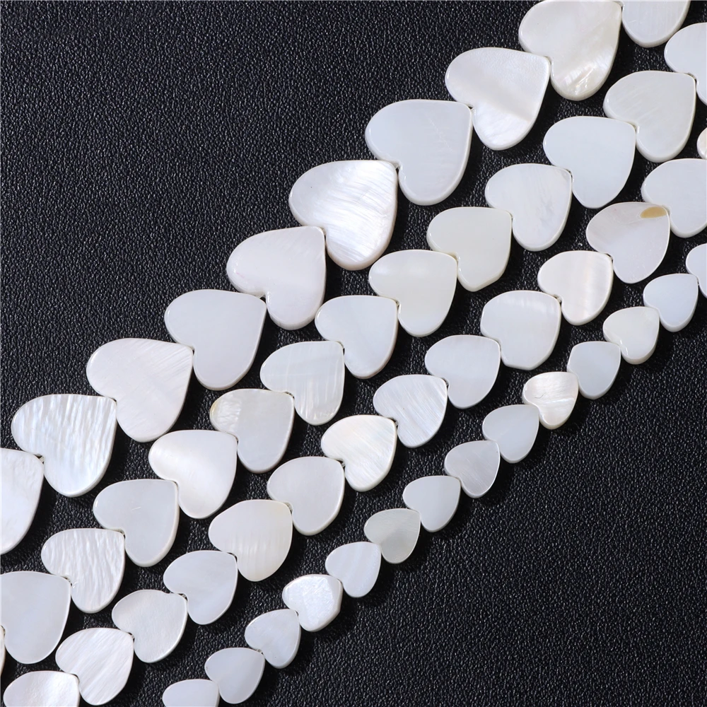 Vibrant Multicolor Heart Shell Beads - Natural Freshwater Mother of Pearl