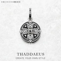 Pendant Black Asian Ornament Brand Fine Jewelry Europe Accessories 925 Sterling Silver Great Blessing Gift For Woman