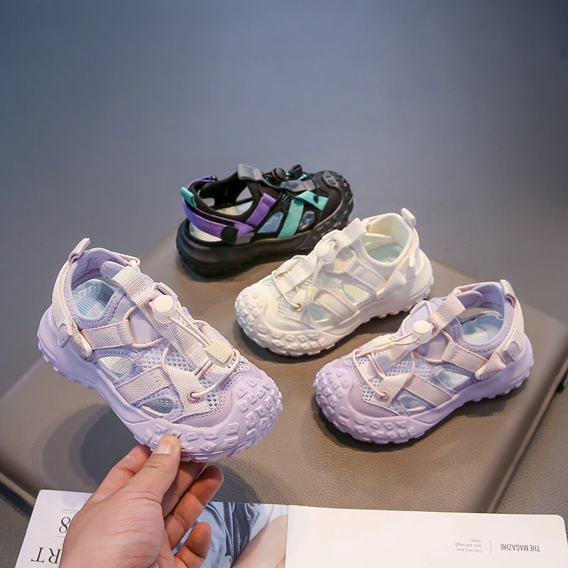 Kids Non Slip Summer Sandals Hollowed Out Beach Shoes