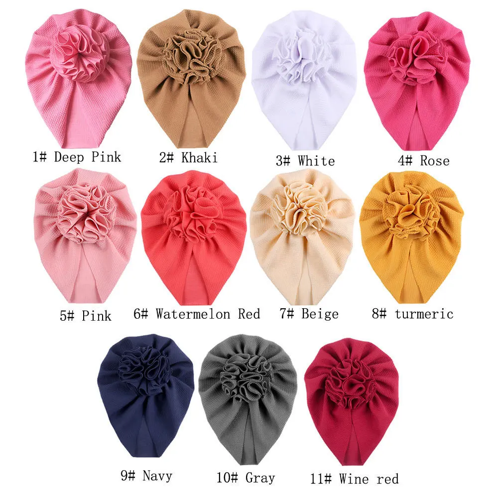 Knot Bow Baby Headbands Toddler Headwraps Baby Flower Turban Hats Babes Caps Elastic Hair Accessories 2021 New