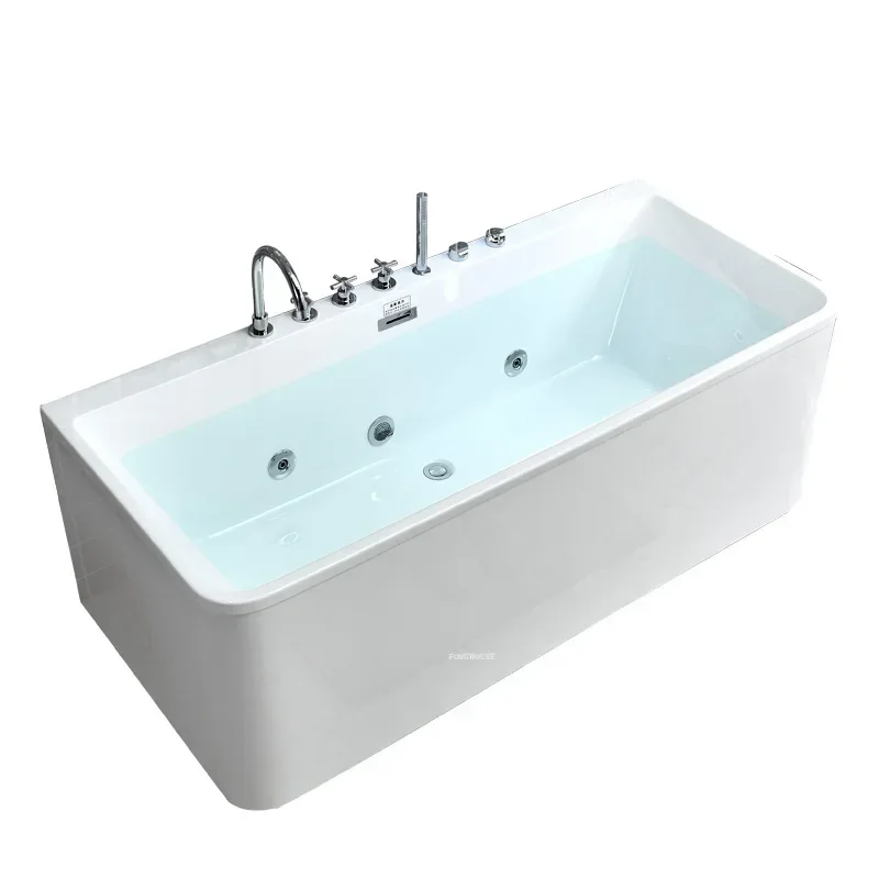 Modern Bathroom Supplies Massage Bathtub Detached Acrylic Adult Surf Jacuzzi Small Apartment Waterfall Bathtub with Faucet X 2