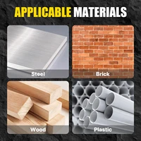 Versery 5-12mm tige hexagonale 160mm carbure multi-fonction forets scie cloche pour brique béton carrelage souple bois métal 6
