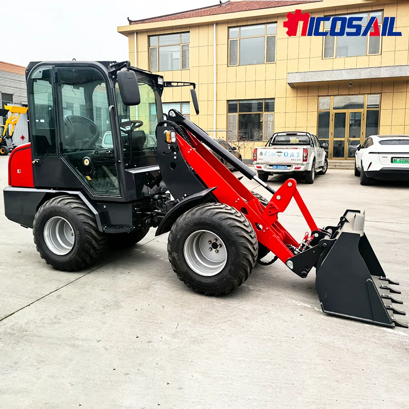Nicosail KZL918 Radlader, teleskopisch, hergestellt in China, 1 Tonnen Teleskop-Teleskop-Radlader