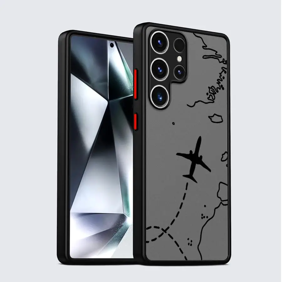 Topographic Line Airplane Design Phone Cover Case